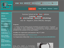 Tablet Screenshot of eliava-institute.org